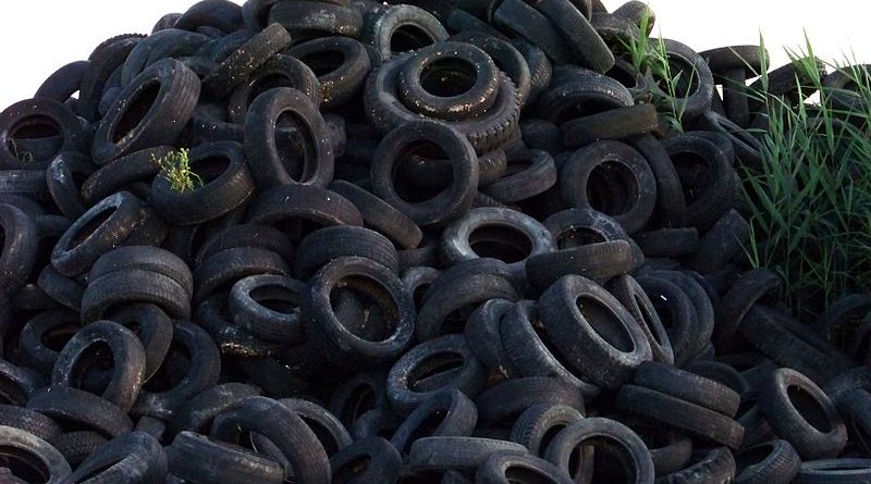Tire recycling, or  rubber recycling